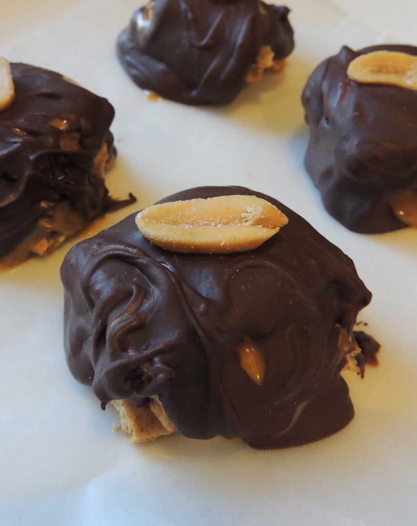 Chocolate Covered Peanut Butter Graham Cracker Sandwiches | Living ...