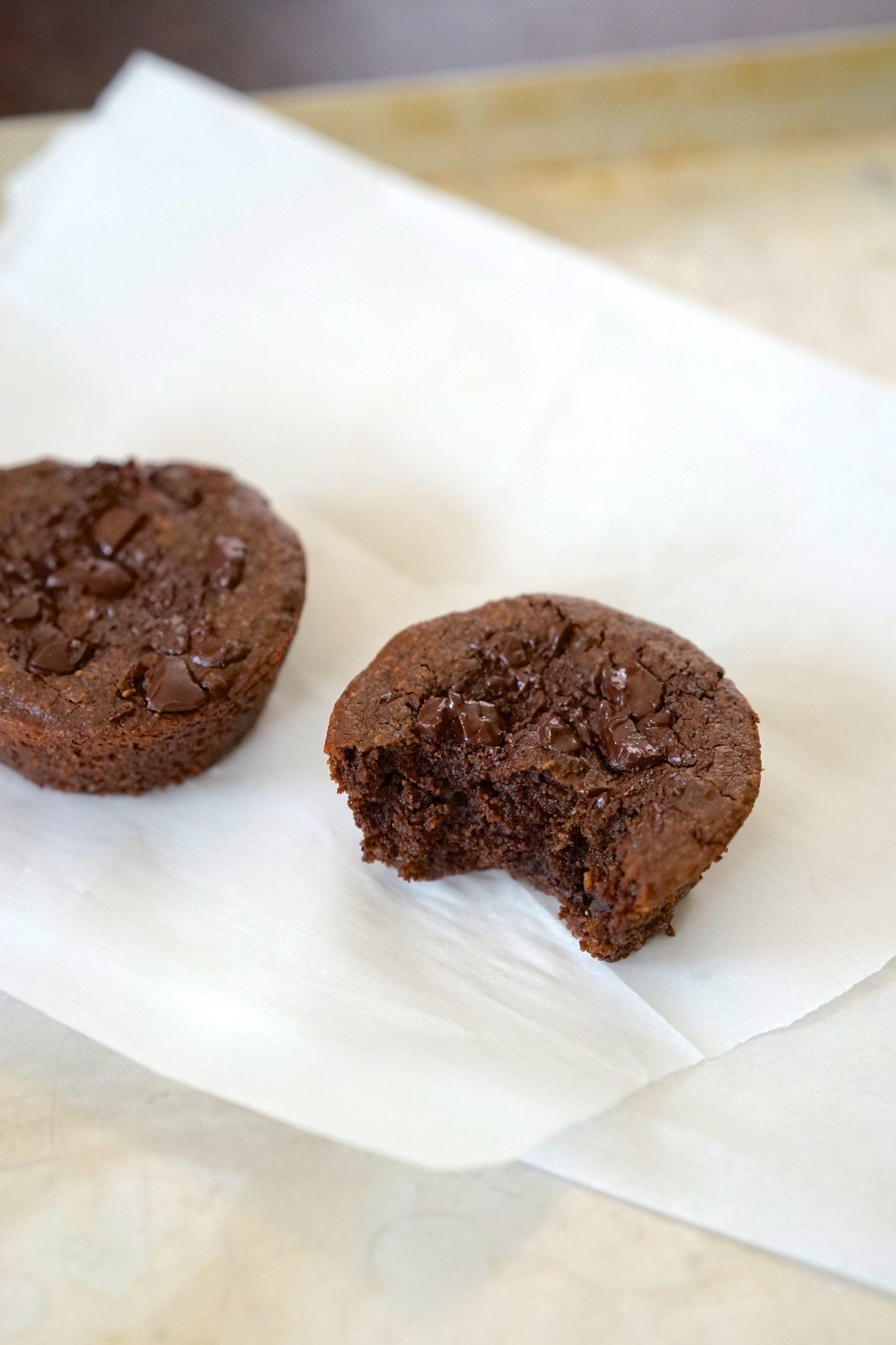 Gluten-Free Vegan Dark Chocolate Fudge Muffins | Living Healthy in Seattle