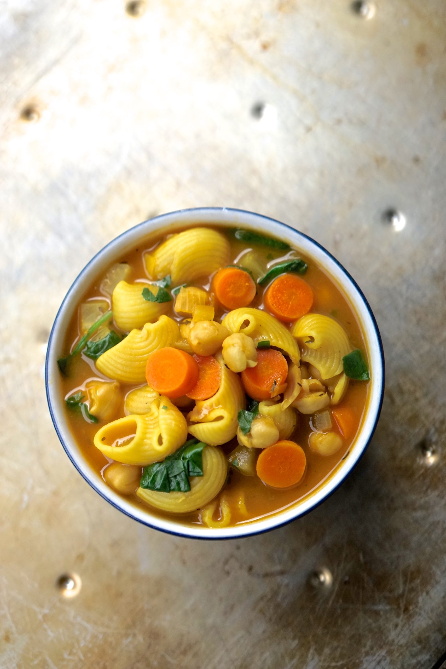 Vegan Chickpea Noodle Soup Recipe