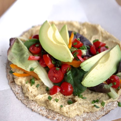 Hummus Veggie Wrap with Avocado | Living Healthy in Seattle