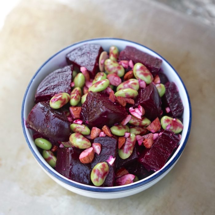 Beets & Edamame with Almonds | Living Healthy in Seattle