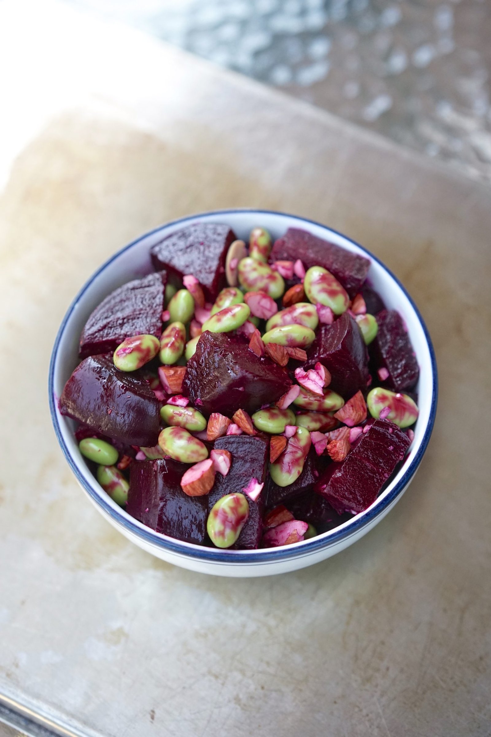 Beets & Edamame with Almonds | Living Healthy in Seattle