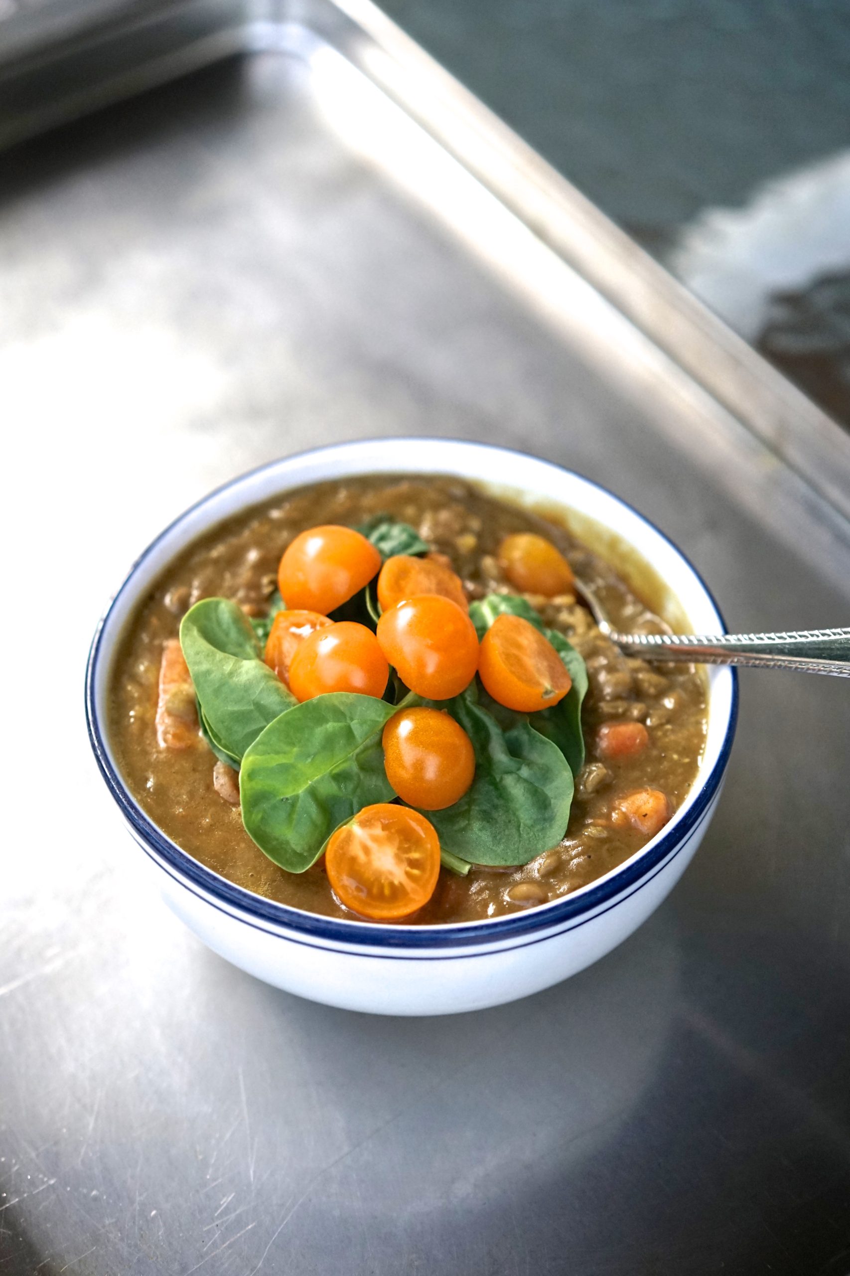 Curried Lentils with Carrots, Sweet Potato, & Spinach | Living Healthy in Seattle