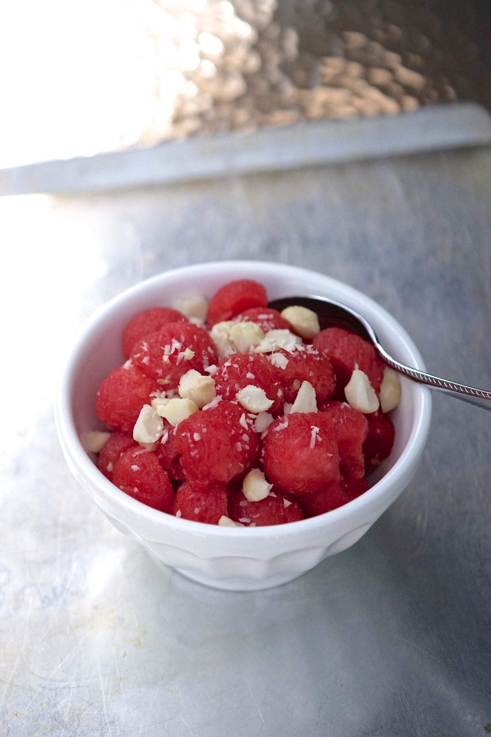 Watermelon with Macadamia Nuts & Lemon | Living Healthy in Seattle
