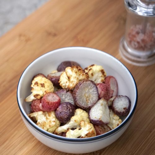 Roasted Radishes & Cauliflower | Living Healthy in Seattle