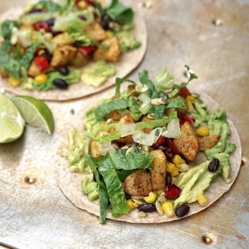 Vegan Roasted Potato Tacos | Living Healthy in Seattle