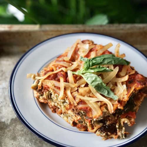 Vegan Spinach Artichoke Lasagna for Two | Living Healthy in Seattle