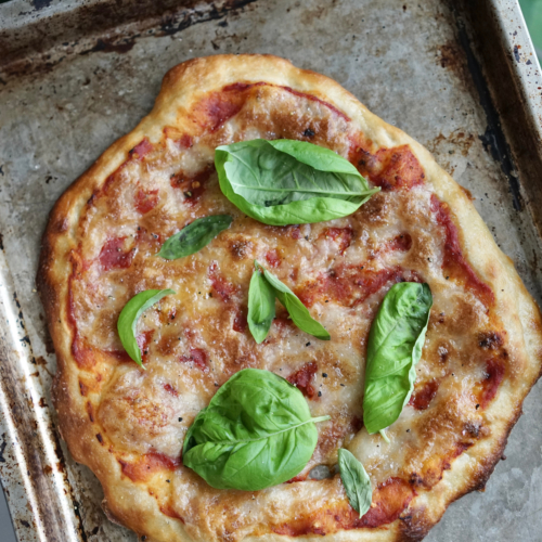 Easy Single Serving Vegan Margherita Pizza | Living Healthy in Seattle