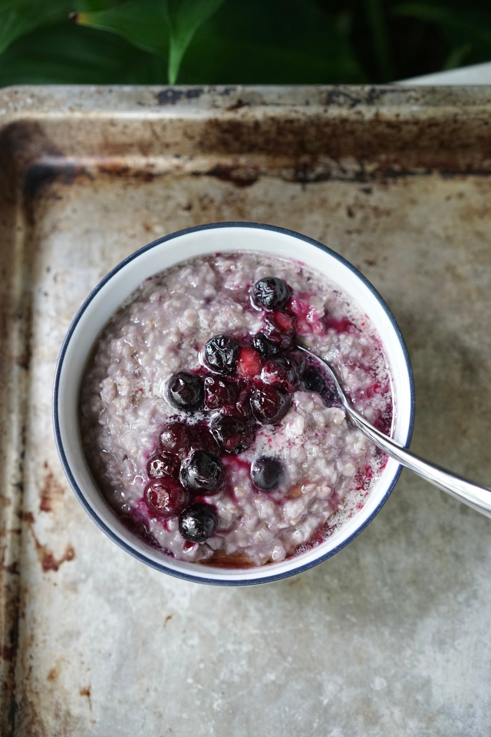 Blueberry Pancake Oatmeal | Living Healthy in Seattle