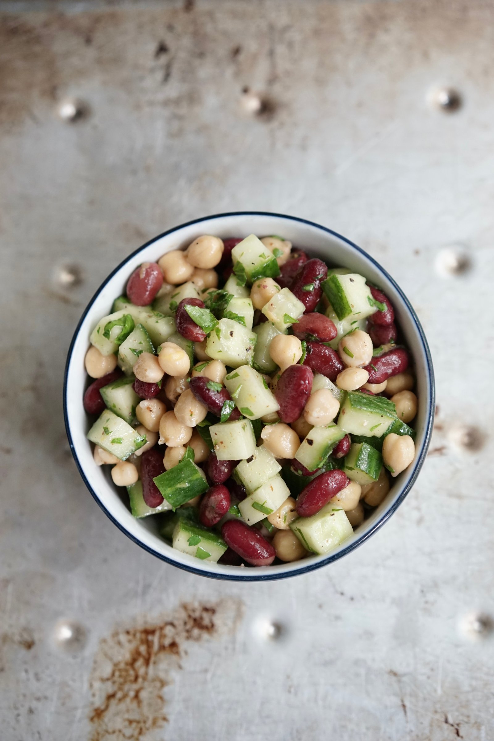 Lemony Bean Salad with Cucumber | Living Healthy in Seattle