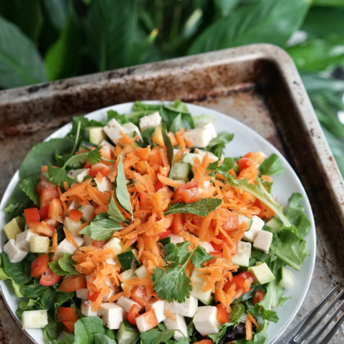 Tofu Fresh Roll Salad | Living Healthy in Seattle