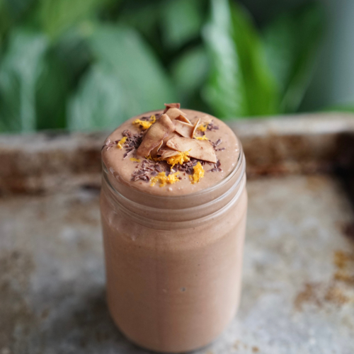 Vegan Dark Chocolate Orange Smoothie | Living Healthy in Seattle
