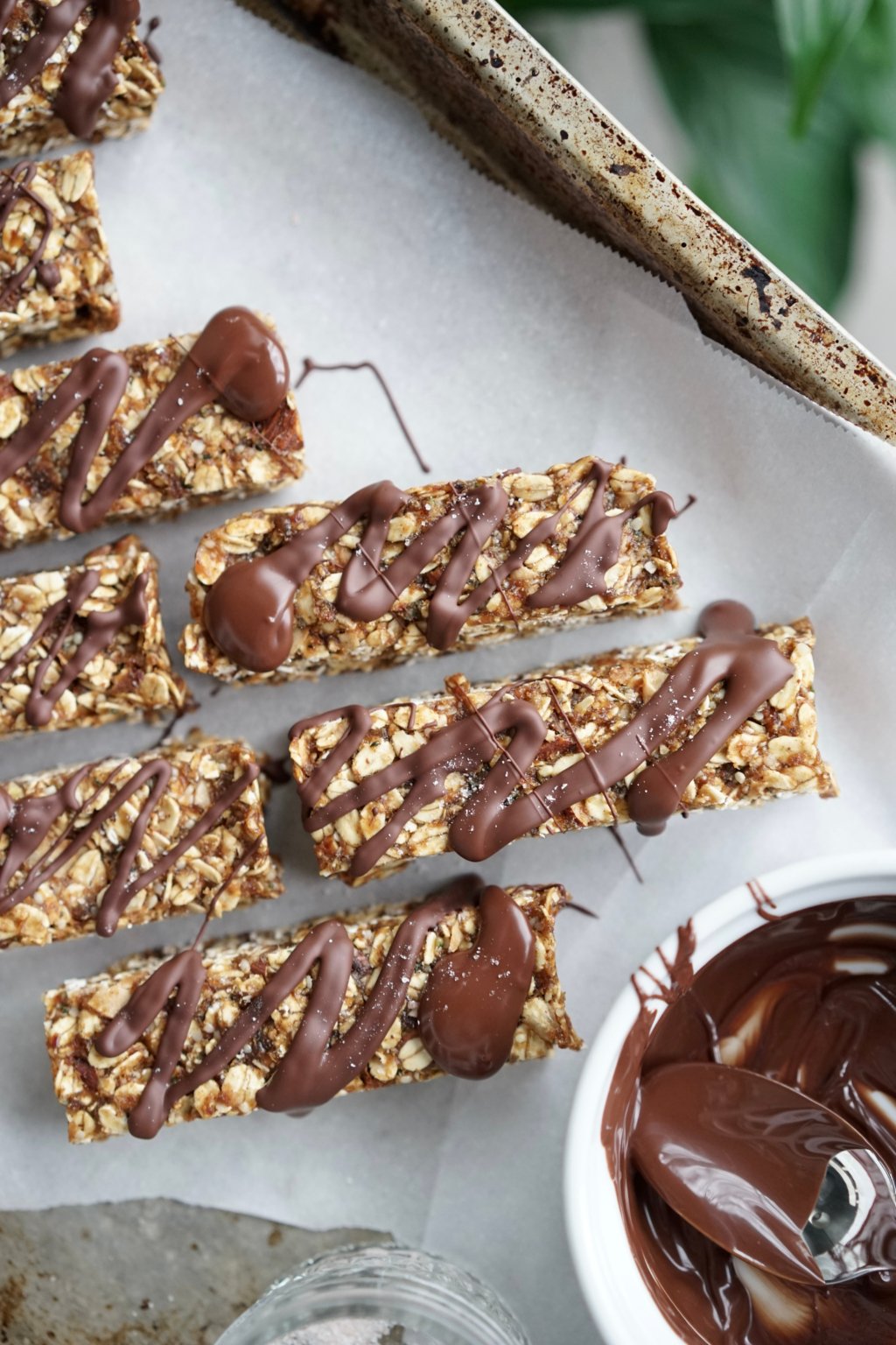 Chewy Apricot Almond Granola Bars with Dark Chocolate Living Healthy