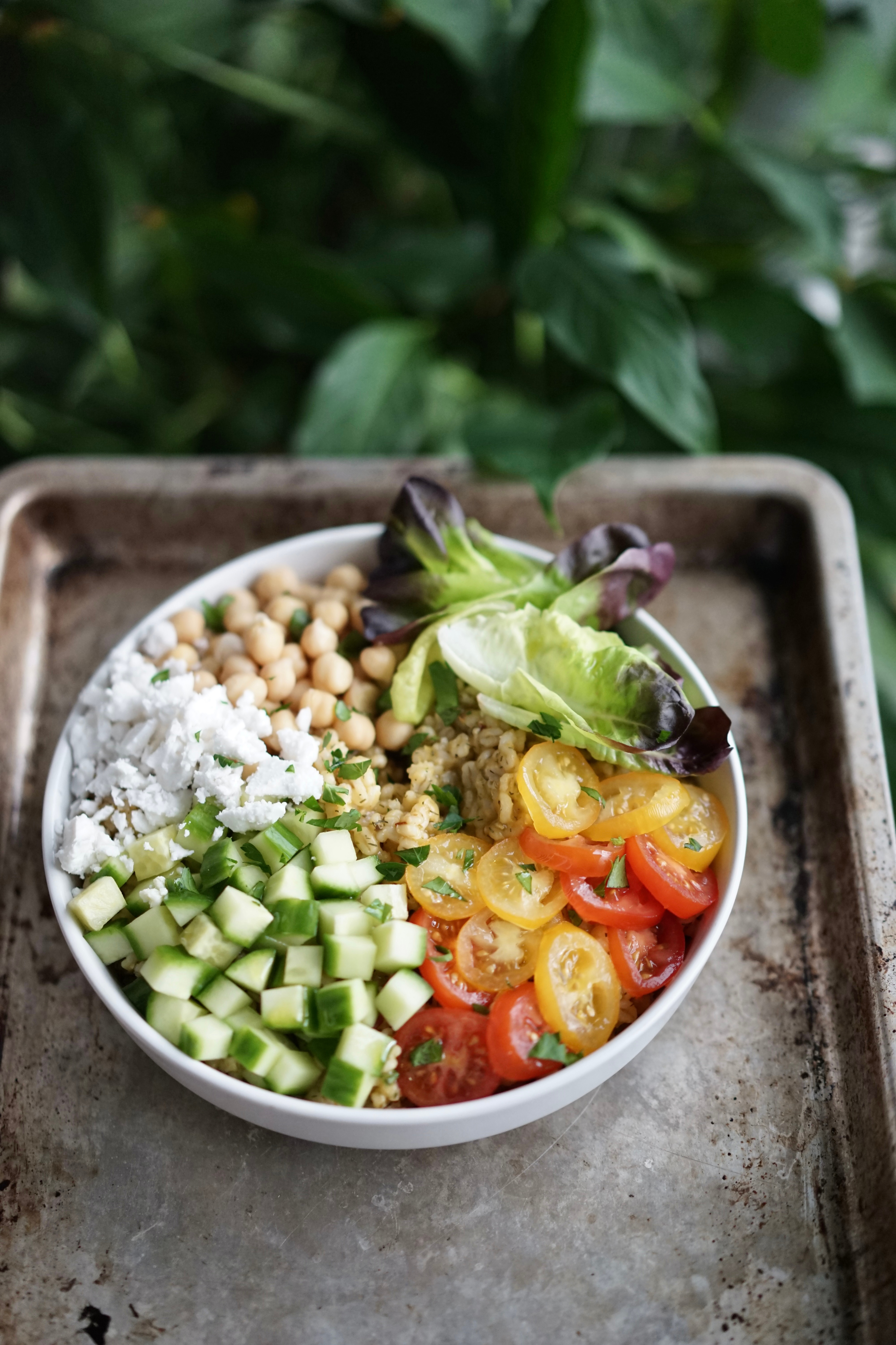 Vegan Greek Grain Bowl | Living Healthy in Seattle