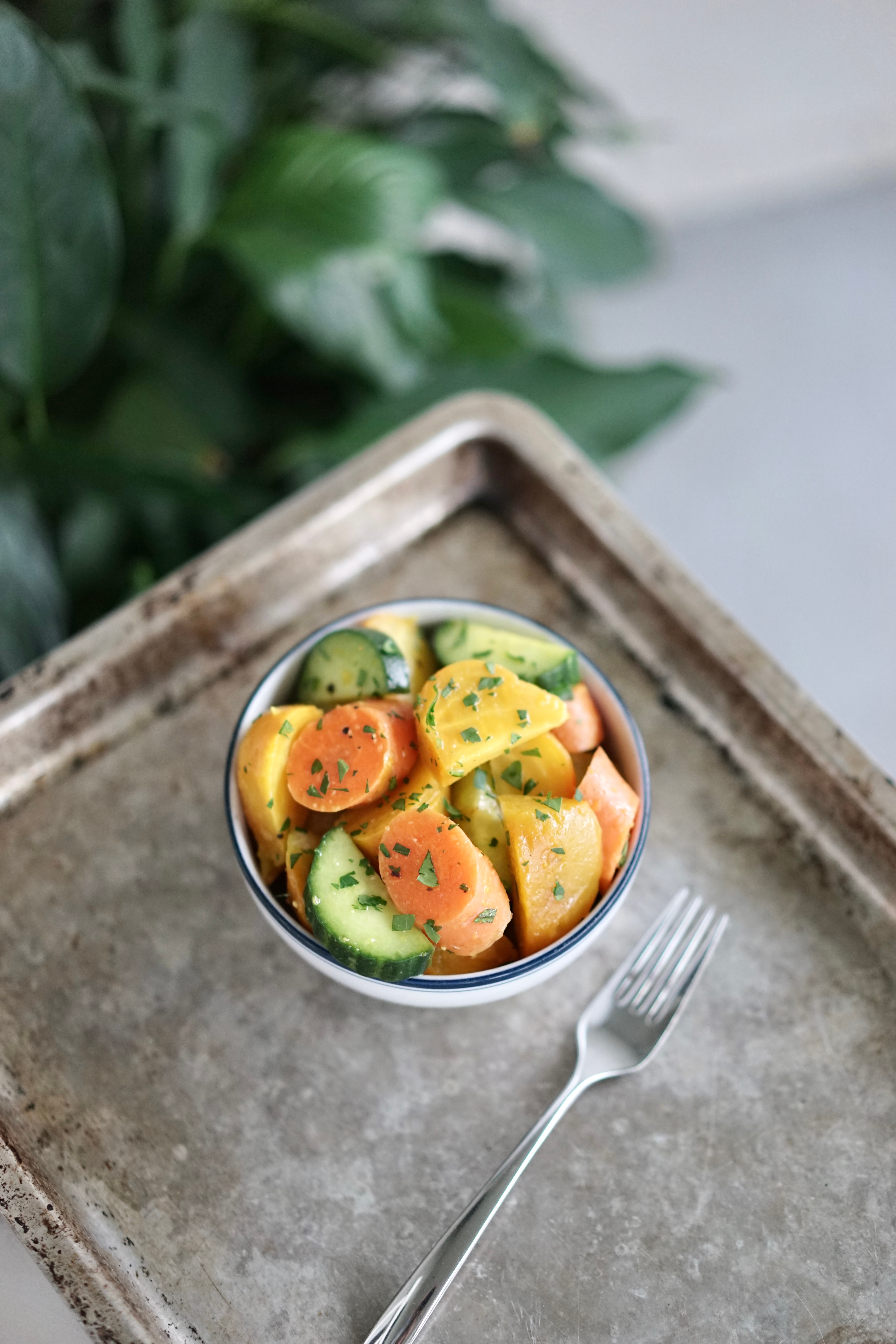 Golden Beets with Gingery Carrots & Cucumber | Living Healthy in Seattle