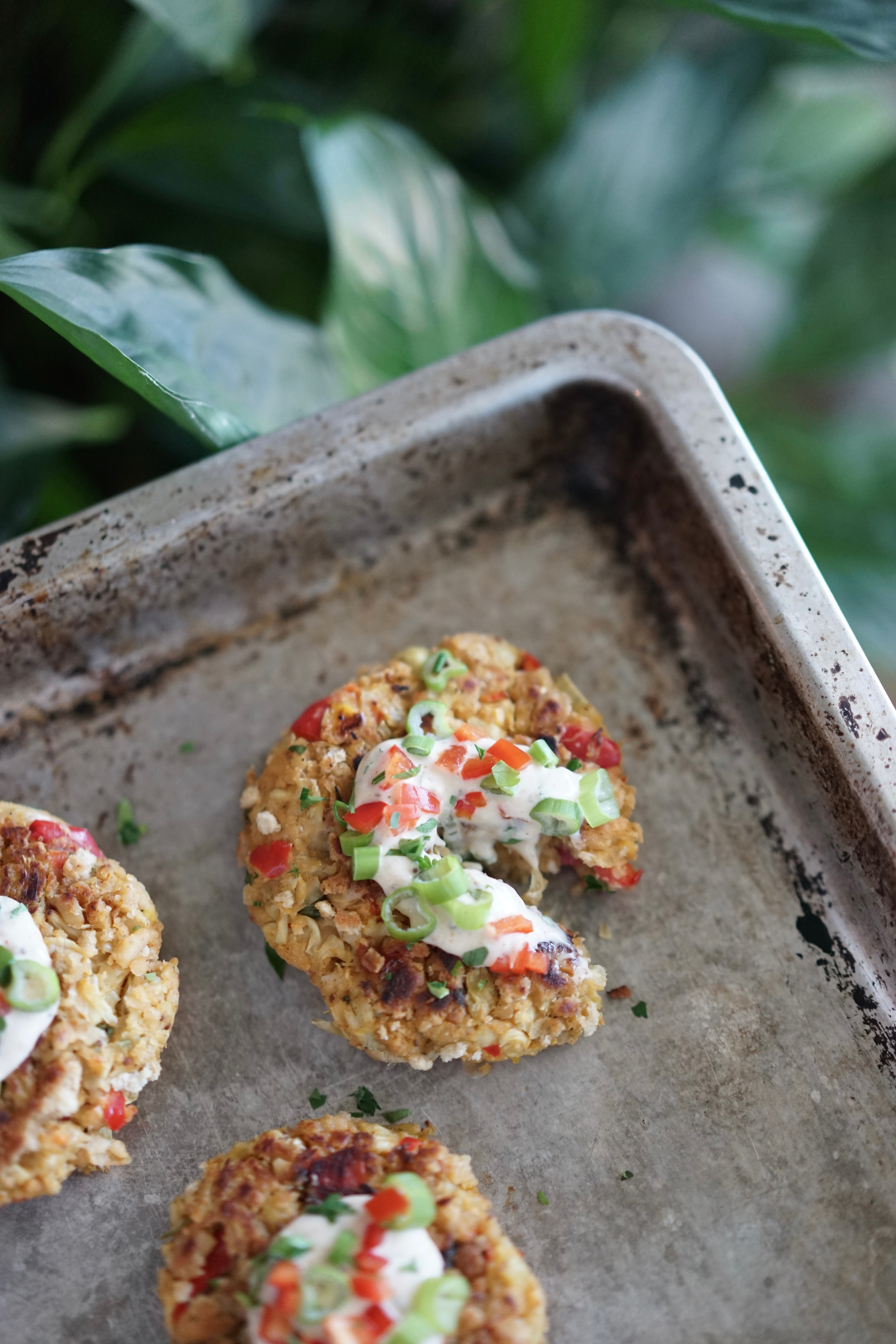 Vegan Chickpea Artichoke Crab Cakes with Remoulade | Living Healthy in Seattle