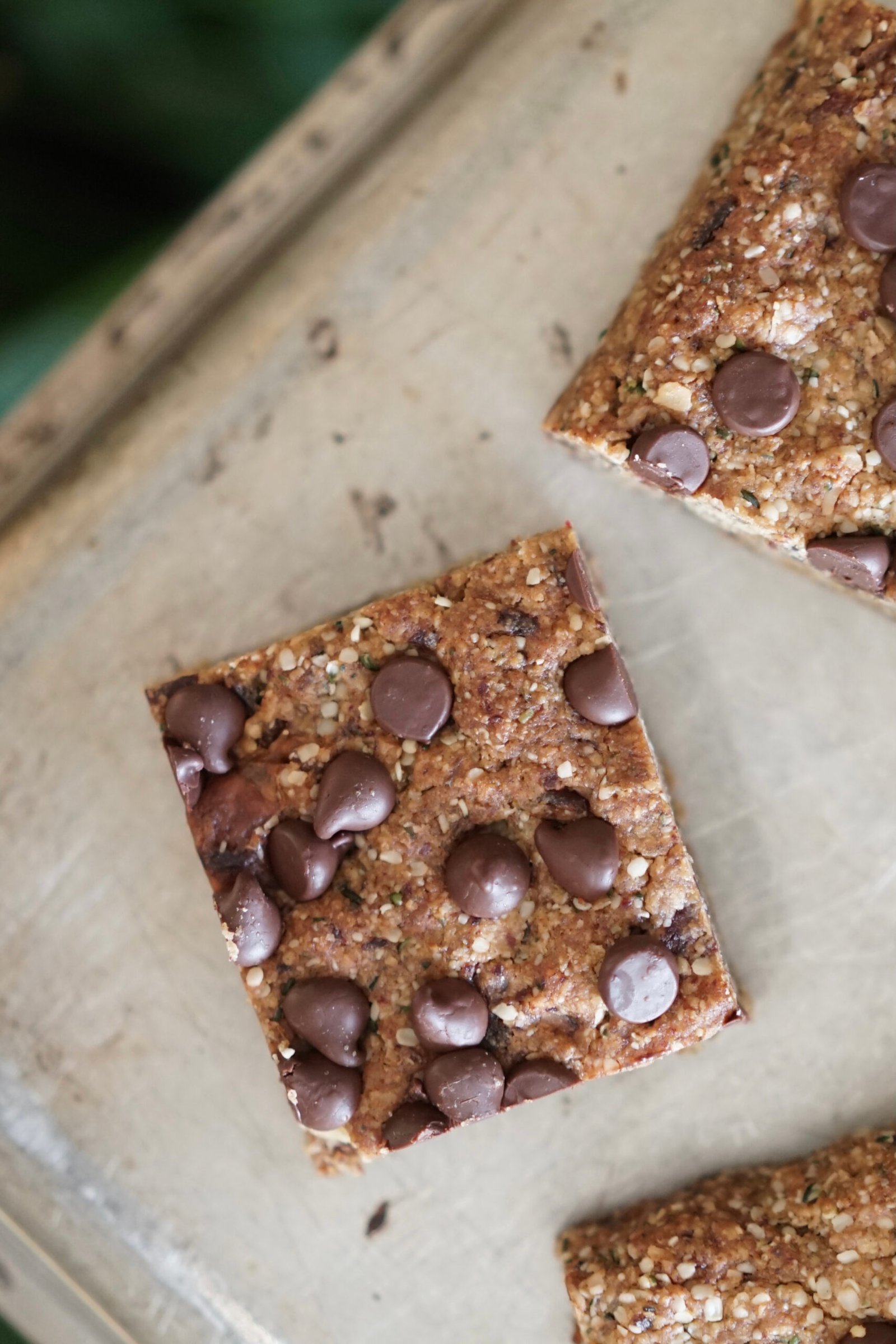 Chocolate Chip Tahini Power Bars | Living Healthy in Seattle