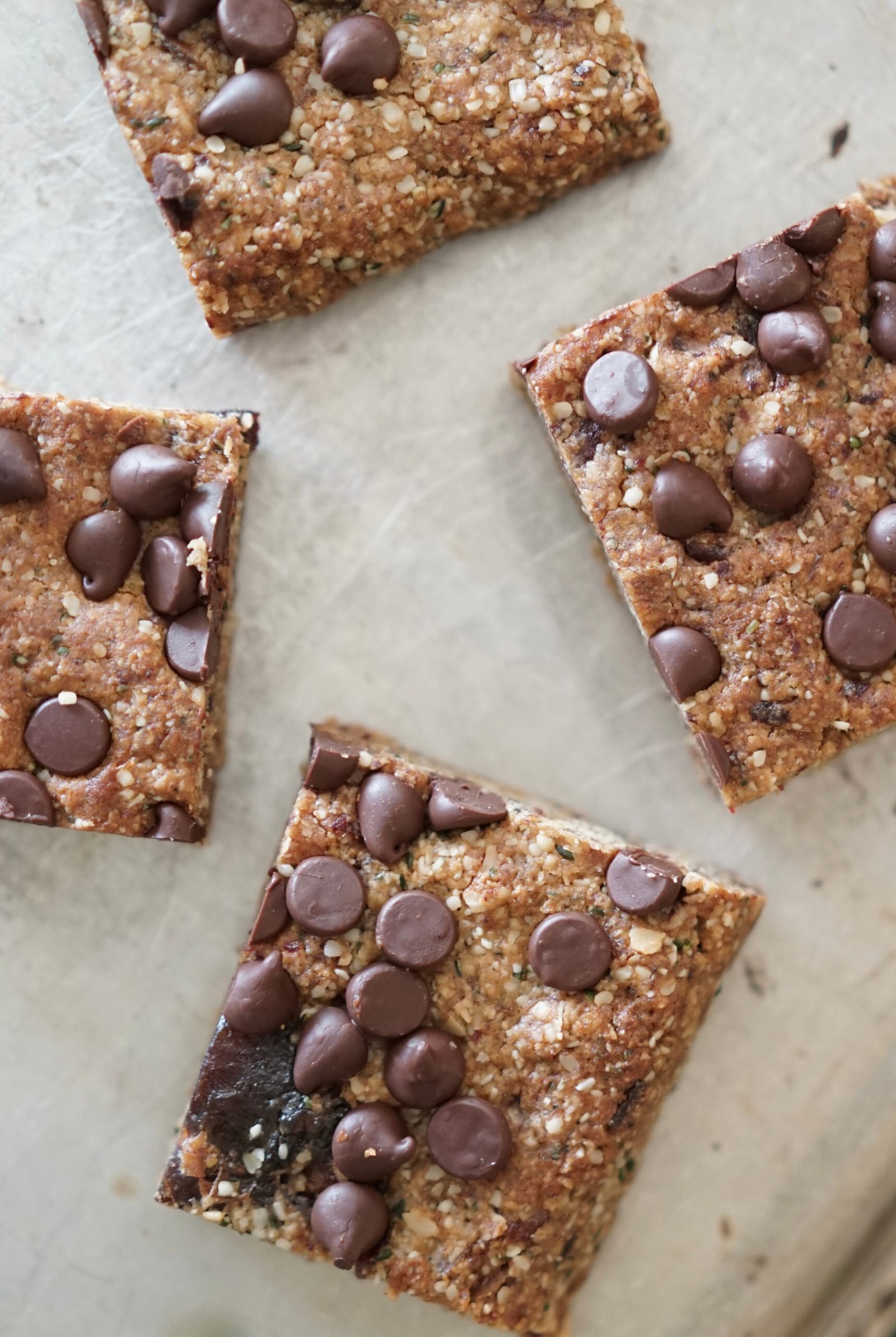 Chocolate Chip Tahini Power Bars | Living Healthy in Seattle